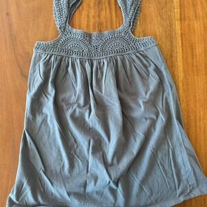 Licorice Crochet tank top Size M